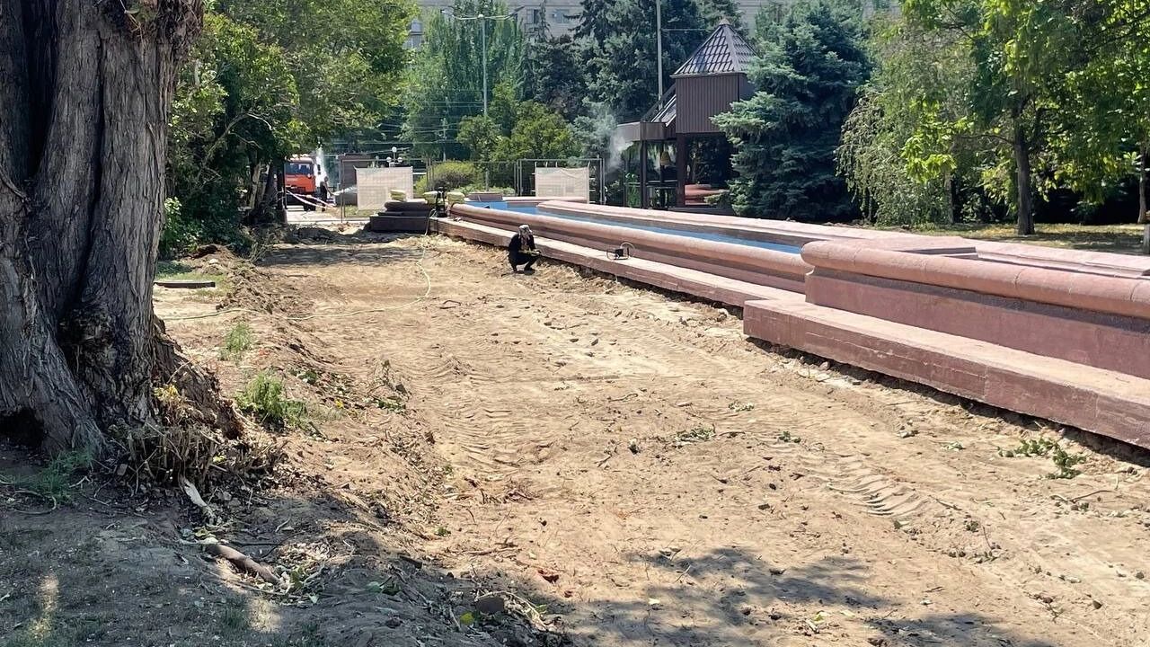 Реконструкция фонтана в сквере Симбирцева