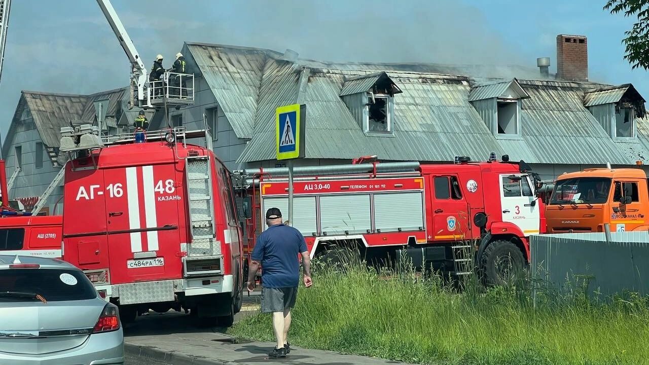 Пожар в Советском районе Казани