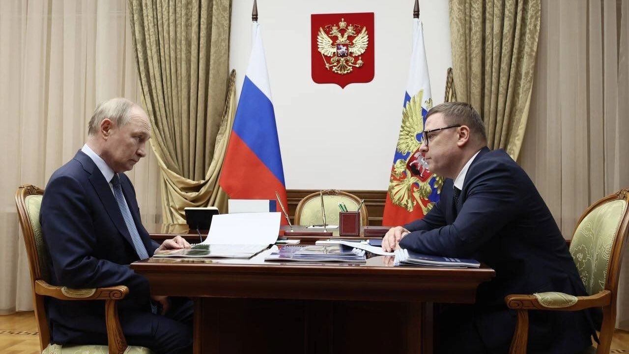 Владимир Путин и Алексей Текслер